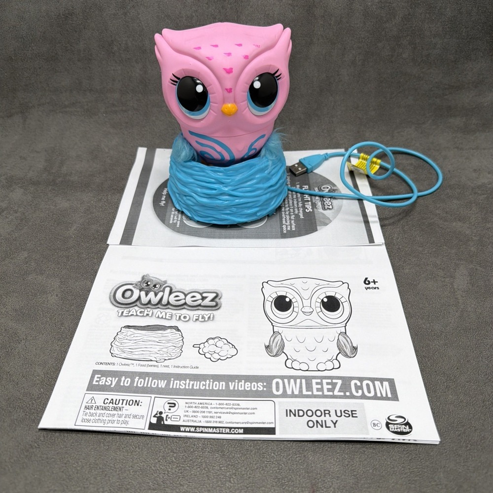 Spin Master Owleez Pink Teach Me To Fly Baby Owl Interactive Toy